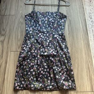 Aritzia Floral Mini Dress